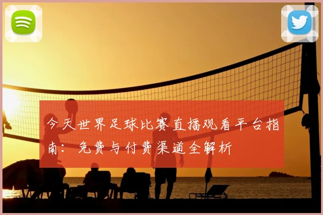 今天世界足球比赛直播观看平台指南：免费与付费渠道全解析